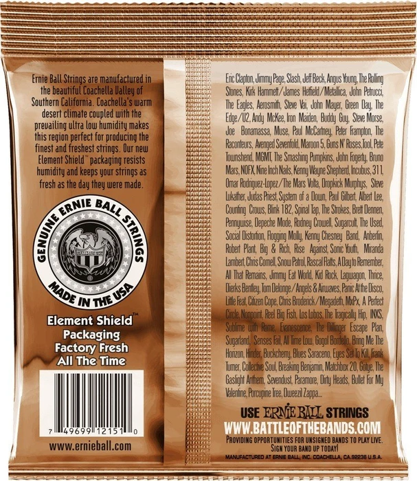 Ernie Ball Earthwood Phosphor Bronze Rock and Blues