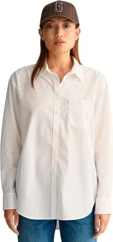 Gant Regular Fit Classic Popeline Hemd langarm weiß (Damen)