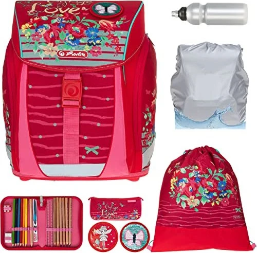 Herlitz Filo Light Plus Sea Bubbles Schultaschen-Set, 5-tlg.