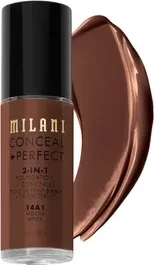 Milani Conceal + Perfect 2-in-1 Foundation + Concealer 14A1 mocha, 30ml