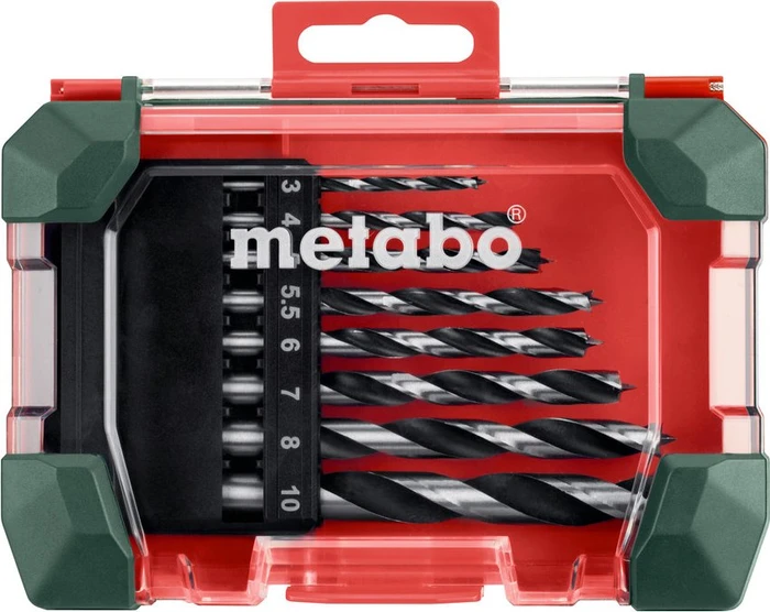 Metabo Holzbohrer-Sortiment inkl. Werkzeugbox, 8-tlg.