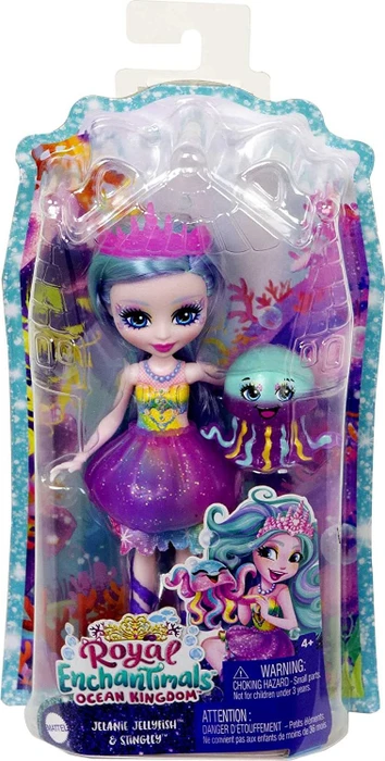 Mattel Royal Enchantimals Ocean Kingdom - Jelanie Jellyfish & Stingley
