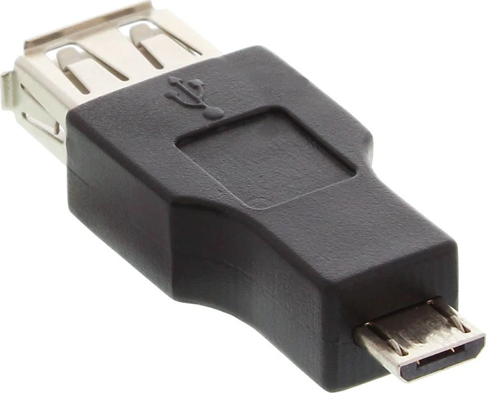 InLine Micro-USB OTG Adapter, Micro-B Stecker auf Buchse A