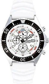 Chris Benz Depthmeter Chronograph 300m Taucheruhr arktisweiß/weiß