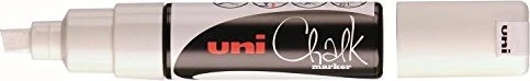 Uni-Ball ChalkGlass Marker Chisel Tip PWE-8K weiß