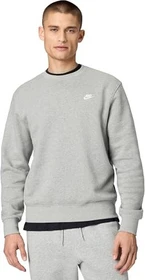 Nike Club Fleece Crew Sweatshirt dark grey heather/white (Herren)