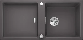 Blanco Adon XL 6 S InFino Einbau Becken reversibel mit Ablauffernbedienung felsgrau