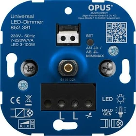 Opus Universal-Dimmer für LED-, Glüh- und Halogenlampen