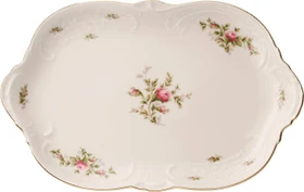 Rosenthal Sanssouci Elfenbein Moosrose Platte 33cm