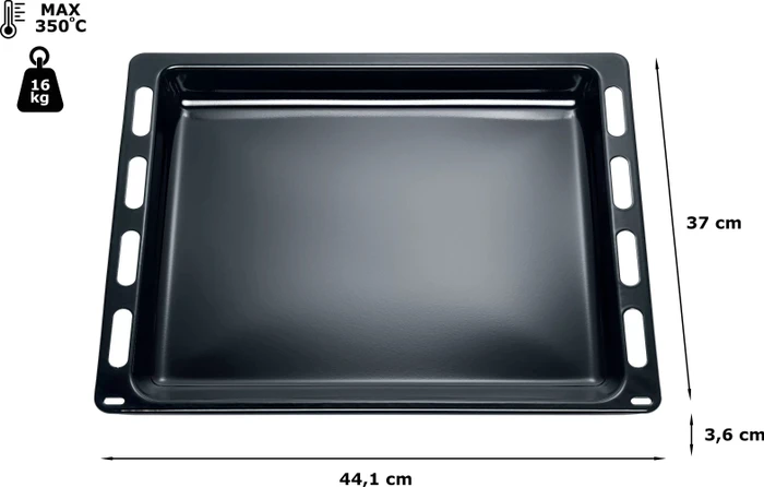 BSH Hausgeräte Universalpfanne emailliert, 441x370x35.8mm