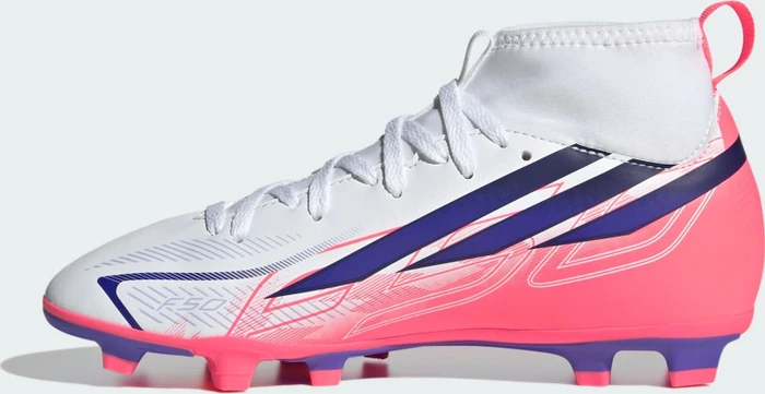 adidas F50 Hyperfast Club Mid FG/MG cloud white/solar purple/solar turbo (Junior)