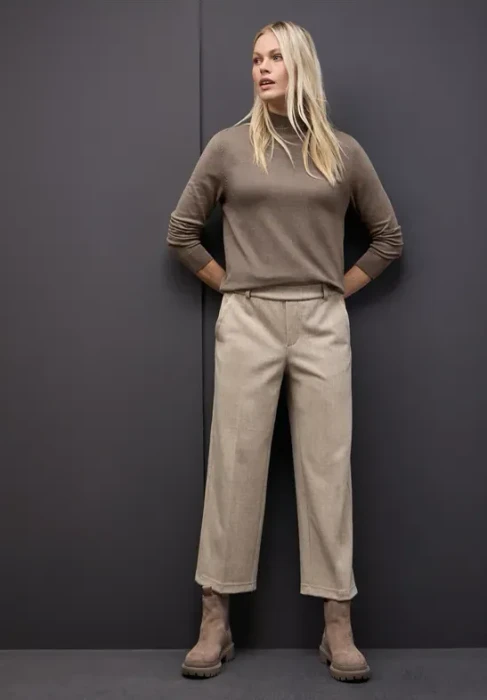 Street One Turtleneck Pullover silk brown mel. (Damen)