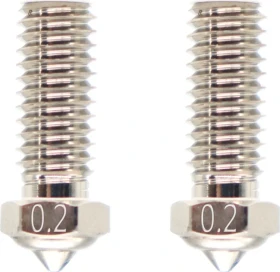 QIDI Druckdüse Plated Copper für X-Smart 3/X-Plus 3/X-Max 3/Q1-Pro 2er-Set, 0.2mm, 2er-Pack