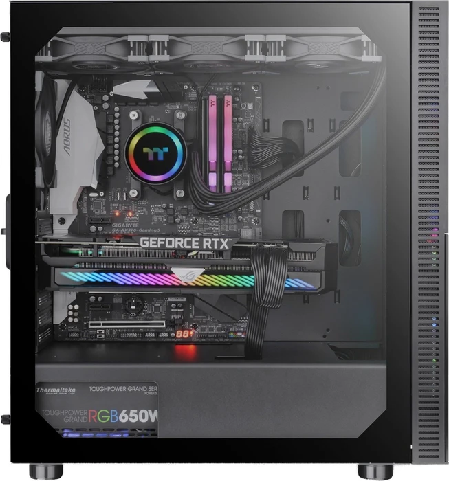Thermaltake Telesto, schwarz, Core i5-12600, 16GB RAM, 1TB SSD, GeForce RTX 3080