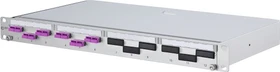 Metz Connect OpDAT PA splice LWL-Patchpanel SC-D Kupplungen, OM4 violett, 6-Port, 1HE, 1HE