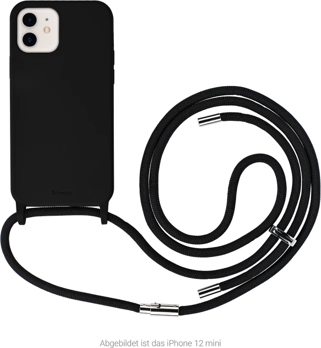 Artwizz HangOn Case Silicone für Apple iPhone 13 Mini schwarz