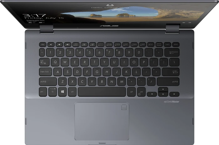 ASUS VivoBook Flip 14 TP412UA-EC084T, Star Grey, Core i3-7020U, 8GB RAM, 256GB SSD, DE