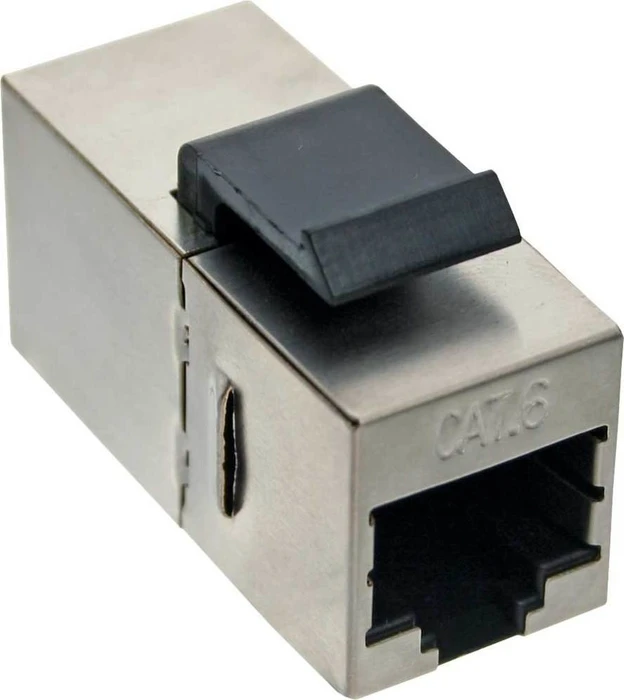 InLine Keystone Modul RJ-45 Buchse via RJ-45 Buchse Cat6, SNAP-In, bulk
