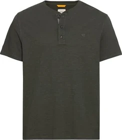 Camel Active Henley Baumwolle T-Shirt kurzarm grün (Herren)