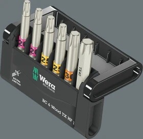 Wera Bit-Check 6 Wood TX HF 1 SB Bitset inkl. Werkzeugbox, 6-tlg.