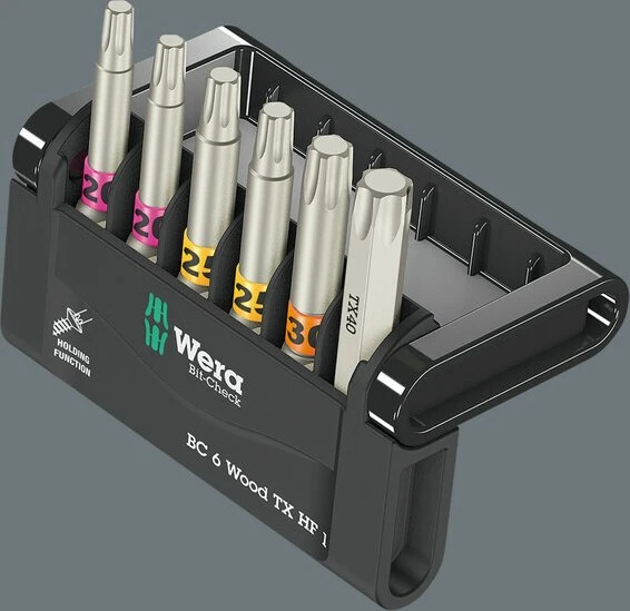 Wera Bit-Check 6 Wood TX HF 1 SB Bitset inkl. Werkzeugbox, 6-tlg.