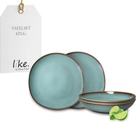 like by Villeroy & Boch Lave Glacé Tafelservice, 4-tlg.