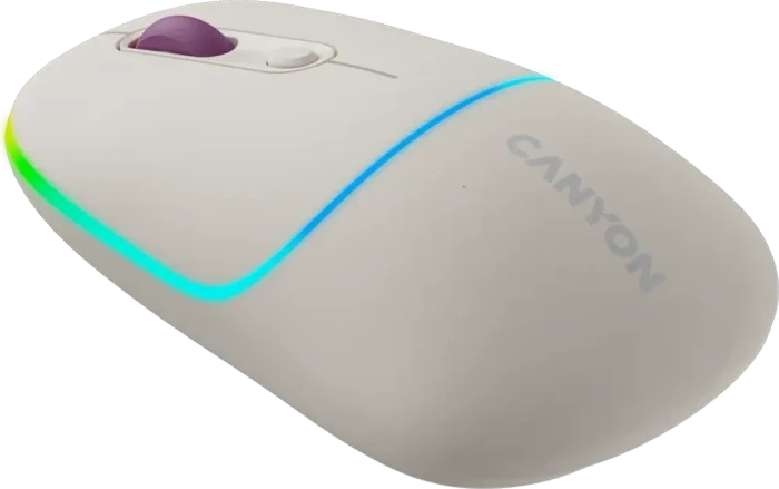Canyon OnClick 22 / MW-22 Dual-Mode Wireless Mouse beige, USB/Bluetooth