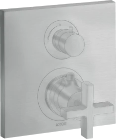 Hansgrohe Axor Citterio Thermostat mit Ab- und Umstellventil brushed chrome
