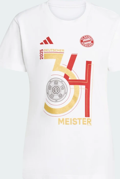 adidas FC Bayern München Championship Winner 2025 Shirt kurzarm (Damen)