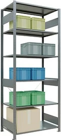 Schulte Lagertechnik Multiplus 150 Schwerlastregal 100x250x60cm verzinkt