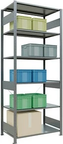 Schulte Lagertechnik Multiplus 150 Schwerlastregal 100x250x60cm verzinkt