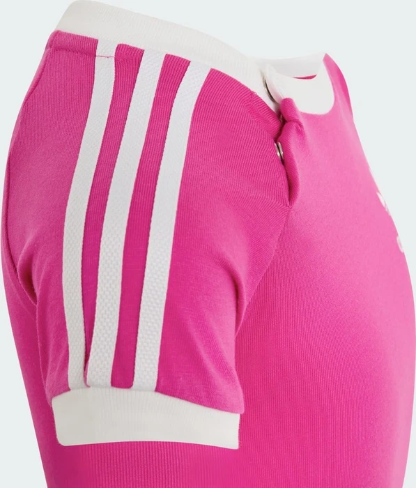 adidas 3-Streifen T-Shirt kurzarm semi lucid fuchsia (Junior)