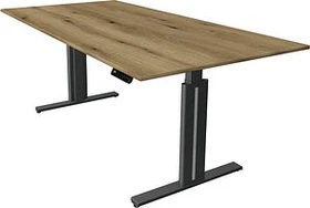 Kerkmann Move 3 elektrisch höhenverstellbarer Sitz-Steh-Schreibtisch 200x100cm Eiche/anthrazit