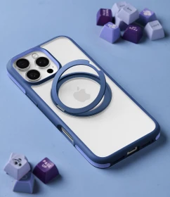 Torras Ostand R Fusion Case für Apple iPhone 16 Pro navy blue