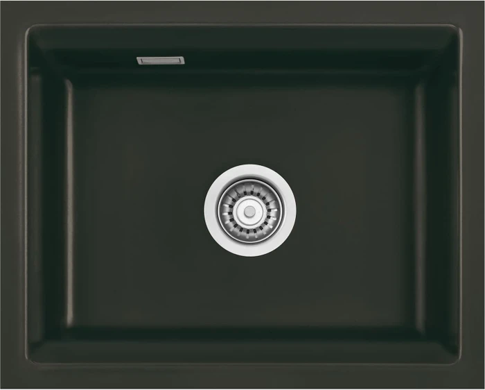 systemceram Kara 50 U Unterbau Becken mittig nigra