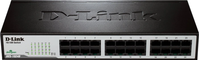 D-Link DES-1000 Desktop Switch, 24x RJ-45