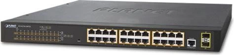 Planet GS-4210 Rackmount Gigabit Managed Switch, 24x RJ-45, 2x SFP, 300W PoE+