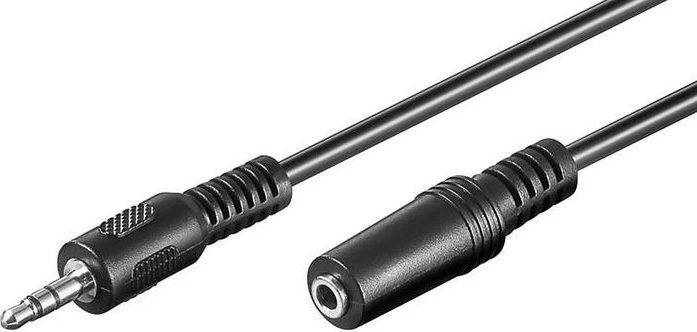 MicroConnect 3.5mm Klinke Verlängerungskabel schwarz, 15m