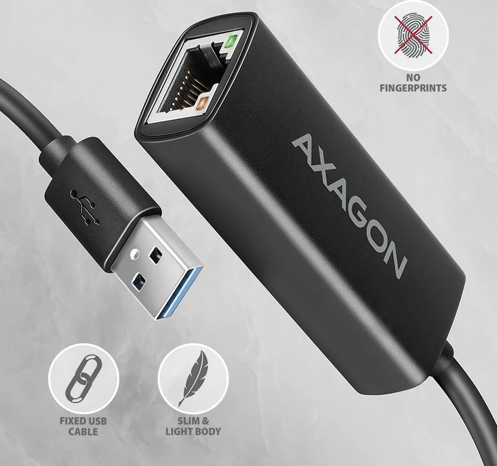 Axagon Gigabit LAN-Adapter, RJ-45, USB-A 3.0 [Stecker]