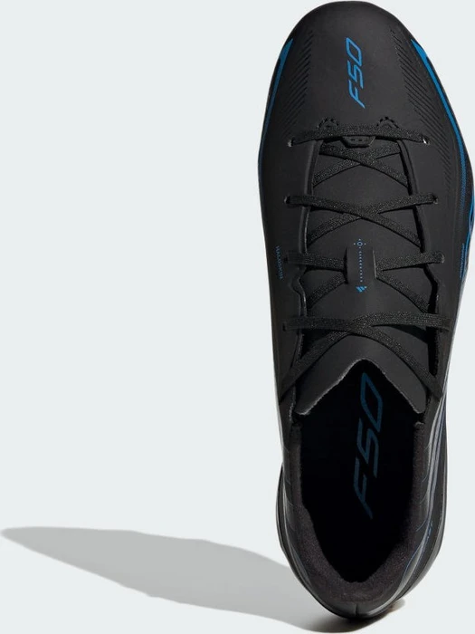 adidas F50 Hyperfast League FG core black/lucid ray blue (Junior)