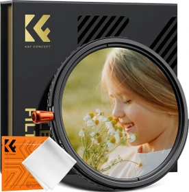 K&F Concept Nano-X 3in1 CPL + ND2-ND32 (1-5 stops) + Black Mist 1/4 Filter 77mm