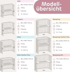 Babybay Boxspring Beistellbett buche schiefergrau