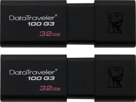 Kingston DataTraveler 100 G3 32GB, USB-A, USB 3.2 Gen 1×1, 2er-Pack
