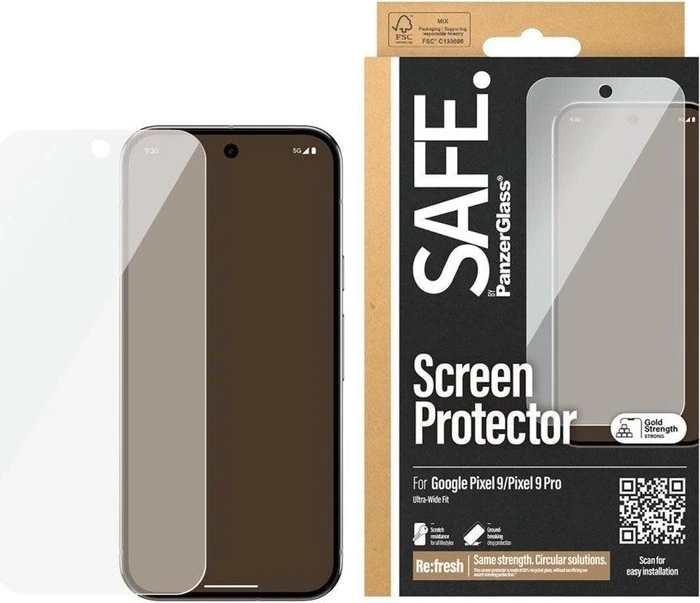 PanzerGlass Safe Screen Protector Ultra-Wide Fit für Google Pixel 9/9 Pro
