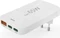Hama Schnellladegerät 2x USB-C 1x USB-A flaches Mini-Ladegerät PD 65W weiß Vorschaubild