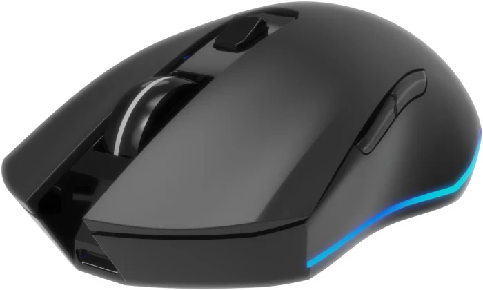 Gembird Firebolt Rechargeable Wireless RGB Gaming Mouse schwarz, USB