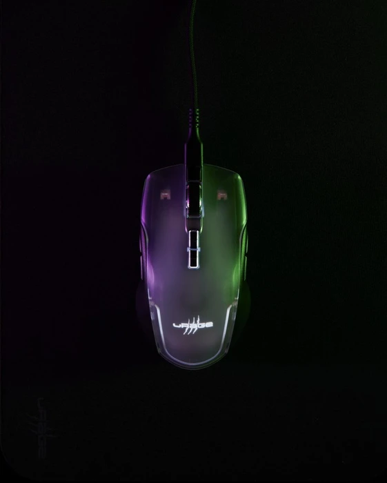 Hama uRage Reaper 515 Illuminated Gaming Mouse schwarz/transparent, USB