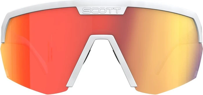 Scott Sport Shield white matt/red chrome