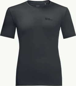 Jack Wolfskin Tech Funktionsshirt kurzarm schwarz (Herren)