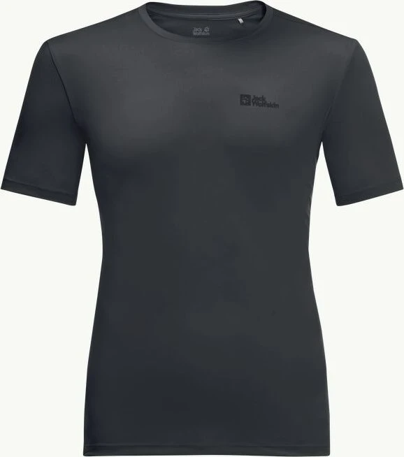 Jack Wolfskin Tech Funktionsshirt kurzarm schwarz (Herren)